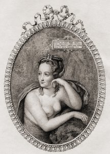 Ranskan kuninkaan Henrik II:n ranskalainen rakastajatar: Diane de Poitiers (1499-1566) tekijältä Philippe after Mercier