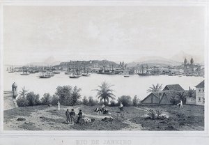 Yhdeksän panoraamanäkymää Rio de Janeiroon: Ilha das Cobrasista tekijältä Philippe and Ciceri Eugene Benoist