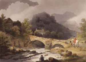Brathayn silta, pubi. R. Bowyer elokuvassa "Englannin ja Walesin romanttiset ja maalaukselliset maisemat"