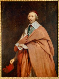 Armand Jean du Plessis, kardinaali de Richelieu (1585-1642): muotokuva Philippe de Champaignen (1602-1674) työpajasta tekijältä Philippe de (studio of) Champaigne