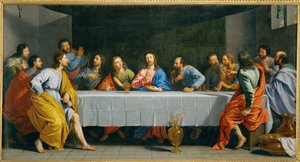La Cene, sano La petite Cene - viimeinen ehtoollinen ... tekijältä Philippe de Champaigne