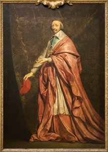 Armand Jean du Plessis Cardinal de Richelieun muotokuva (öljy kankaalle) tekijältä Philippe de Champaigne