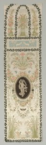 Seinäpäällyste klassisella figuurilla, 1700-luvun loppu - 1800-luvun alku.