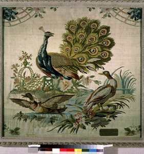 ""Riikinkukko"" (Peacock) kuvakudos Philippe de Lassalle (1723-1805) 1770 Eremitaaši, Pietari tekijältä Philippe de Lassalle