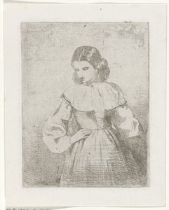 Nuoren naisen muotokuva tekijältä Philippus Anthonius Alexander Kanne