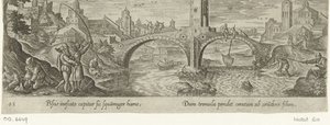Hengelsport Jacht en visvangst (sarjan nimi) Metsästys, kalastus ja metsästystyypit (sarjan nimi) tekijältä Philips Galle (attributed to workshop of)