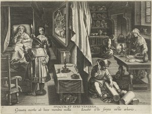 Lääke kuppaa vastaan tekijältä Philips Galle (attributed to workshop of)