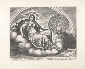 Taivas Aer (otsikko esineessä) The Four Elements (sarjan nimi) tekijältä Philips Galle