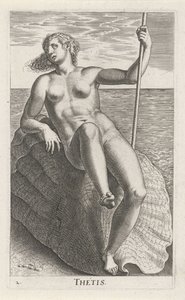 Vesinymfi Thetis Thetis (otsikko esineessä) Stroom en waternimfen (sarjan nimi) Oceanitid nymfit, ephidrid potamidus naiads (sarjan nimi) tekijältä Philips Galle