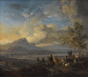 Falconin metsästys tekijältä Philips Wouwerman