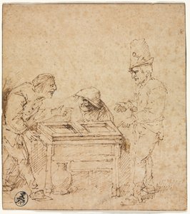 Tric-Trac Players, c. 1660. tekijältä Philips de Koninck
