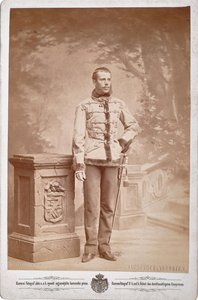 Rudolf, Itävallan kruununprinssi 1858-1889, noin 1880-1885. tekijältä Photo studio C. K. Dvorni Prague.