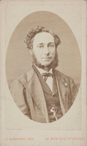 Viulisti ja säveltäjä Camillo Sivorin muotokuva 1815-1894. tekijältä Photo studio Eugène Maunoury.