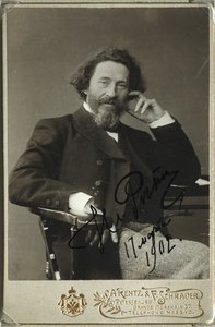 Taiteilija Ilja Repinin muotokuva 1844-1930 tekijältä Photo studio H. Rentz and F.