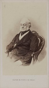 Muotokuva kreivi Karl Robert Nesselrodesta 1780-1862, noin 1860. tekijältä Photo studio Mayer and Pierson.