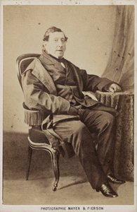 Muotokuva säveltäjä Gioachino Antonio Rossinista 1792-1868, noin 1860. tekijältä Photo studio Mayer and Pierson.