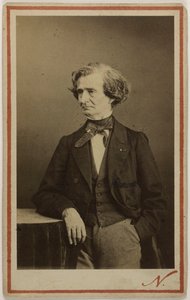 Muotokuva säveltäjä Hector Berliozista 1803-1869, noin 1860.