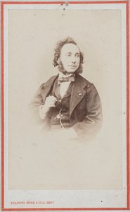 Viulisti ja säveltäjä Camillo Sivorin muotokuva 1815-1894. tekijältä Photo studio Trantoul Père and Fils.