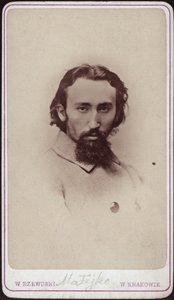 Jan Matejkon muotokuva 1838-1893, noin 1880. tekijältä Photo studio Waleri Rzewuski.