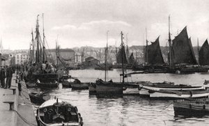Barbican, Plymouth, Devon, 1900-luvun alku.