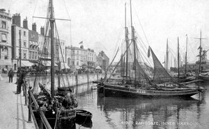 Sisäsatama Ramsgatessa, Kentissä, 1900-luvun alku.