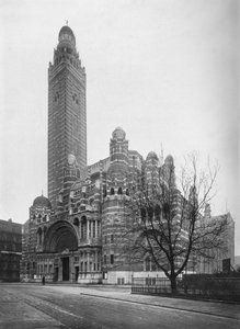 Roomalaiskatolinen katedraali Westminsterissä, Lontoossa, 1911