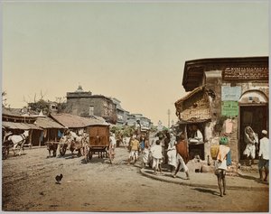 Intia. Kalkutta. Upper Chitpore Road (A), tohtori Kurt Boeckin valokuvan jälkeen
