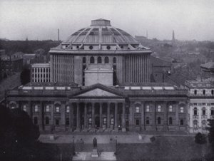 Melbourne: julkinen kirjasto ja museo, joka esittää eteläisen pallonpuoliskon suurimman kupolin, kirjastossa on 350 000 nidettä (m/v kuva) tekijältä Photographer Australian