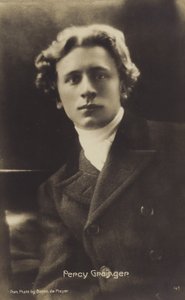 Percy Grainger, australialaissyntyinen säveltäjä, sovittaja ja pianisti (1882-1961) (s/w-kuva) tekijältä Photographer Australian