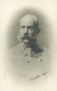 Itävallan keisari Franz Joseph I (s/w-kuva)