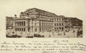 Wienin valtionooppera (s/w-kuva)