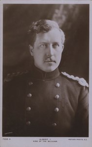 Albert I, rei de Bèlgica (foto b/n) finlandès