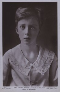Kruununprinssi Leopold, myöhemmin Belgian kuningas Leopold III (m/v kuva)