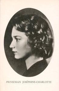 Belgian prinsessa Josephine-Charlotte (s/w-kuva)