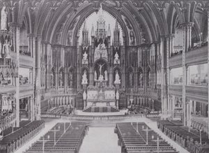 Interior Notre Damen katedraali, Montreal (m/w kuva)
