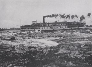 Ammutaan Lachine Rapidsilla, St Lawrence-joella (m/v kuva)