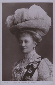 Augusta Victoria Schleswig-Holsteinista, Saksan keisarinna ja Wilhelm II:n vaimo (m/v kuva) tekijältä Photographer German