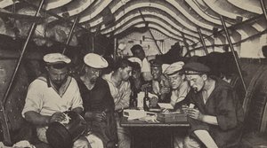 Miehistön asuintilat saksalaisessa sukellusveneessä (m/v kuva) tekijältä Photographer German
