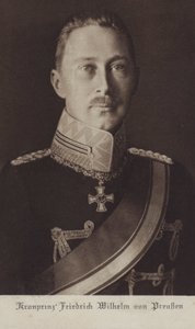 Kruununprinssi Wilhelm, Saksan keisari Wilhelm II:n vanhin poika (m/v kuva) tekijältä Photographer German