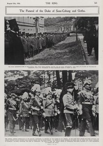 Alfredin, Saksi-Coburgin ja Gothan herttua, kuningatar Victorian ja prinssi Albertin toisen pojan hautajaiset, Coburg, Saksa tekijältä Photographer German