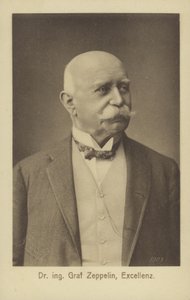 Graf Ferdinand von Zeppelin, saksalainen ilmalaivojen suunnittelija ja rakentaja (m/v kuva) tekijältä Photographer German
