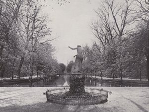 Eläintarhassa kultakalalampi (m/w kuva) tekijältä Photographer German