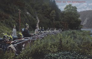 Saksan keisarillinen armeija liikkeissä (kuva) tekijältä Photographer German