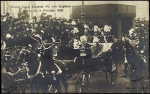 Kuningas Eduard VII vastaan Englanti Berliinissä 9. helmikuuta 1909. tekijältä Photographer German