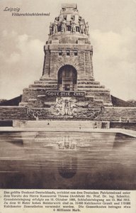 Kansakuntien taistelun muistomerkki (1813), Leipzig, Saksa (b/w kuva) tekijältä Photographer German