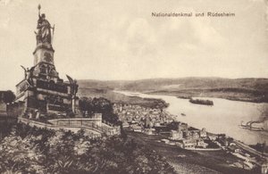 Nationaldenkmal, Saksan yhdistymisen muistomerkki, Rudesheim am Rhein, Hessen (m/v kuva) tekijältä Photographer German