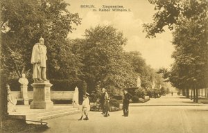 Siegesallee ja Keisari Wilhelm I:n patsas, Berliini (m/v kuva) tekijältä Photographer German