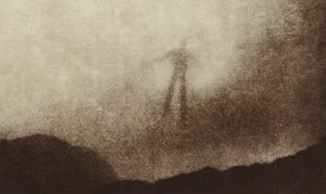 Brockenin haamu Harz-vuorilla Saksassa, valokuvattu ensimmäistä kertaa (m/w kuva) tekijältä Photographer German