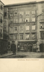 Wolfgang Amadeus Mozartin syntymäpaikka, Salzburg (m/v kuva) tekijältä Photographer German