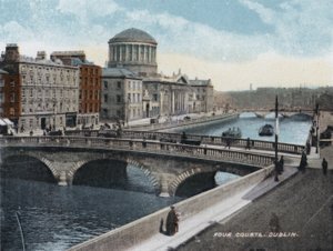 Four Courts, Dublin (värikuva) tekijältä Photographer Irish